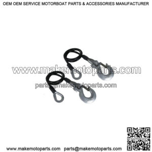 Heavy Duty Vinyl Coated 18.4K Trailer Safety Cables (1-Pair)