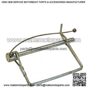 1/4" x 4" Zinc Plated Safety Pin w/Lanyard