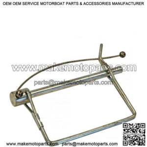 1/4" x 4-1/2" Zinc Plated Safety Pin w/Lanyard