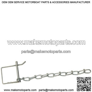 1/4" Zinc Plated Safety Clip w/8" Chain,