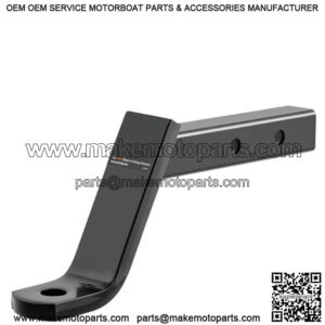 2" Square 2-Hole Trailer Hitch Ball Mount, 6" Drop