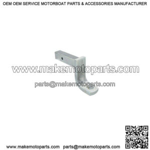 2" Square Solid Zinc Finish Trailer Hitch Ball Mount, 6" Drop