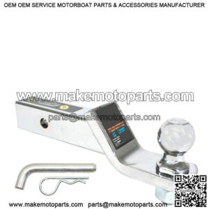 Chrome Ball Mount with 2" Ball and Hitch Pin