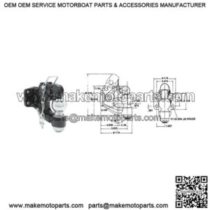 Combination Pintle Hook/Ball Hitch (50 mm)