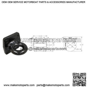 Forged 4-Bolt Mount Lunette Drawbar Ring, 90k