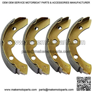 Club Car Brake Shoes Golf Cart for DS G&E 1995-up (Automatic Adjust)& Precedent 1018232-01 Golf Cart Replacement Brake Shoe Pads (2 Short & 2 Long)