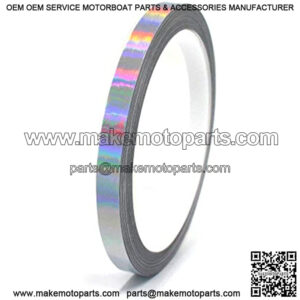 Finest Folia Vinyl Stripe Holograph Tape Pinstriping Striping Sticker 33ft Car Motorcycle Bike RC Car Truck Boat Decal (Hologram Silver, 0,315??)