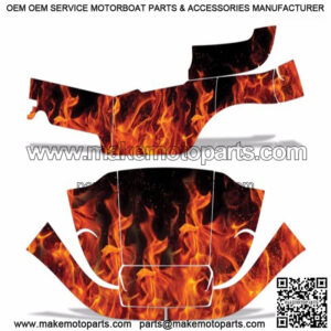 Club Car Graphic Kit Golf Cart Decal Sticker Wrap Parts Precident i2 08-13 FLAME