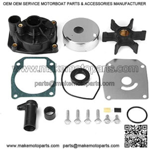 432955 Water Pump Impeller Repair Kit for OMC Outboard 60 65 70 75 HP Boat Motor Engine Parts Replacement 438591 0432955 Sierra Marine 18-3389