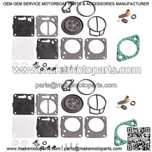 Dual Carb Rebuild Kit With Needle Seat & Base Gaskets Sea Doo GTX 1995 / XP 1994