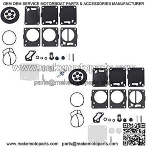 New Carb Repair Rebuild Kits Replacement for SP GS GTX HX XP Tigershark TS640 TS770 TS1000 Yamaha XL700 XL760 XL1200 Superjet Waverunner Wave Blaster Polaris SL650 750 780 Carburator Pack of 2