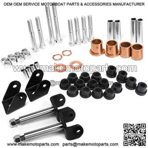Deluxe Golf Cart Front End King Pin Repair Kit for Club Car DS Gas & Electric Models 1993-UP Kingpin Spindle Bushing Kit