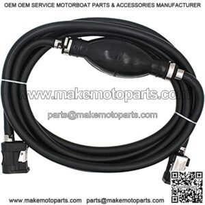 Boat Motor Line Hose with Connector and Primer Assy 6Y2-24306-55-00 6Y2-24306-56-00 Compatible with Yamaha Outboard Motors-3m