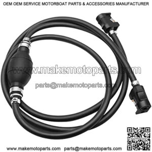 5/16" 8mm Fuel Line Hose, Hand Fuel Line Outboard Primer Bulb Assembly Kit with Connector for Motor Vehicle Marine Boat (5/16" 8mm)