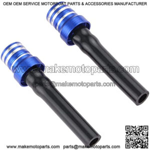 Mtsooning Gas Breather Hose, 2PCS Fuel Tank Cap Tube, Valve Vent Tube CNC Universal for ATV Motorcycle Dirt Pit Quad Bike Motocross Blue