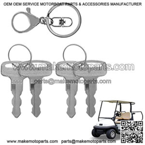 Golf Carts Keys 4 PCS Golf Cart Replacement Ignition Keys for Yamaha G14 G16 G19 G22 G29/Drive Golf Cart OEM# JU2-H2511-00 Gas/Electric