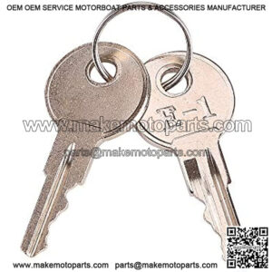 Universal Golf Cart Ignition Keys for EZGO 1982-up Electric and Gas, 2 PCS, OEM# 17063-G1 605946 611282 606993 609680 609692