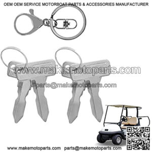 Golf Cart Key Golf Cart Replacement Ignition Keys 4PCS Fit for Club Car DS 1982-Up and Club Car Precedent 2004-Up Gas Electric OEM 17063-G01 1012505