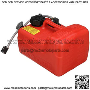 Quicksilver 8M0047598 Portable Marine Boat Fuel Tank with Fuel Demand Valve, 3.2-Gallon Capacity