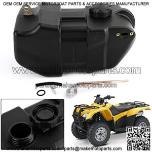 Bruce & Shark - Plastic Fuel Tank with Cap, Fuel Tank Gas Cap Petcock Kit Fits for Honda Atv TRX 350D 350 Fourtrax Foreman 1986 1987 1988 1989