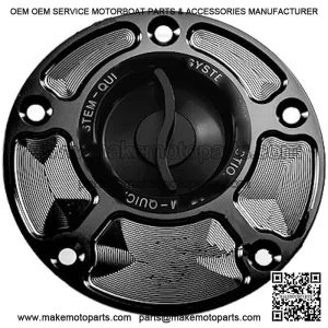 Fuel Tank Sealing Cap Motorcycle Fuel Tank Cap For Y&AMAHA For R1 R1M R3 R6 YZF R15 V3 R25 R125 750 FZ6 FZ8 FZR FZS 600 For F&azer (Color : Black, Size : 2)