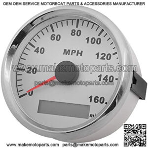 85MM GPS Speedometer Gsauge 160MPH Boat GPS Speed Odometer Waterproof for Car Truck Motorcycle with Red Backlight Marine MPH Speedometer 3-3/8 inch Automotive Replacement Speedometers 9-32V