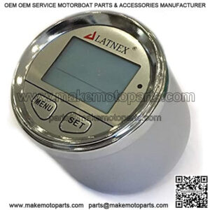 SM-GPS96C GPS Speedometer Odometer Waterproof with GRB 3 Color Digital Display Backlight. Universal Suitable ATV-UTV-MARINE-Boats-Motorcycle-Automobile-Motor Vehicles-Bikes-Golf Carts (Chrome Chrome)