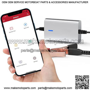 6V 12V 24V Bluetooth Car Battery Tester, 100-2000 CCA 2AH-220AH Load Tester Digital Auto Battery Analyzer Charging Cranking Tester for Cars/Trucks/Motorcycles/Boats