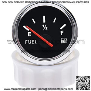 52MM Fuel Lever Gauge Boat Fuel Gauge Universal Fuel Lever Meter Aftermarket Fuel Tank Gauge for Marine Car Truck Boat Motorcycle Automotive Replacement Gauge 240-33ohm with Backlight 12V/24V