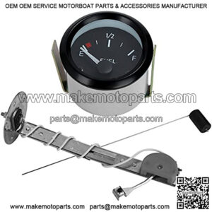 Rupse Fuel Sender Unit Boat Fuel Tank Sending Unit Fuel Water Level Sensor Stainless Steel Fuel Sender and Fuel Gauge for Boat Car Truck RV (52mm (2"))