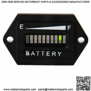 Golf Cart 36 Volt State of Charge Meter with Green LED