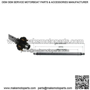 KNOTT 53" Galvanized Trailer Axle (1,500 lb.)