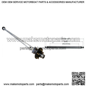 88" Galvanized Trailer Axle w/Hubs (3,500 lb.)