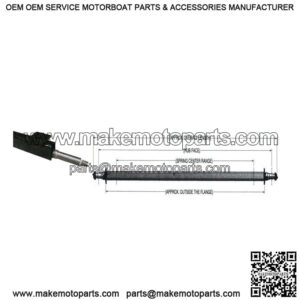 52" Painted Trailer Axle (Straight)