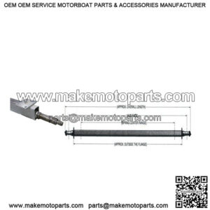 52" Galvanized Trailer Axle (Straight)