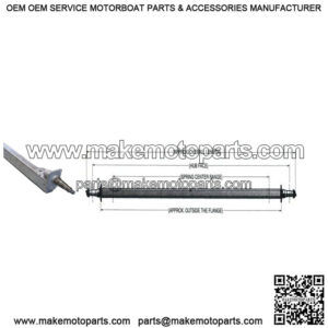 76" Galvanized Trailer Drop Axle (3,500 lb.)