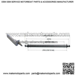 86" Galvanized Trailer Drop Axle (3,500 lb.)