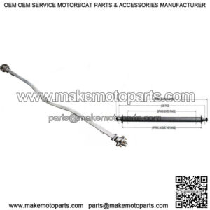 2" Square (3500 lbs.) Drop Center Axle w/Hubs