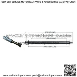 68" Round Tube Straight Trailer Axle (1500 lb.)