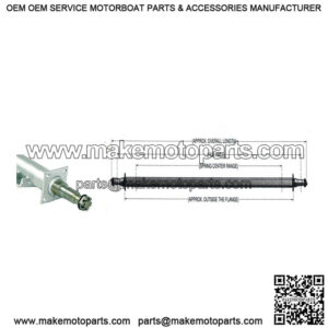 76.50" Round Galvanized Trailer Axle (3,750 lb.)