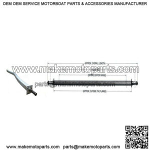 2" Square (3,750 lbs.) Galvanized Drop Center Axle