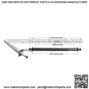 92.13" Square Galvanized Trailer Axle (3,750 lb.)