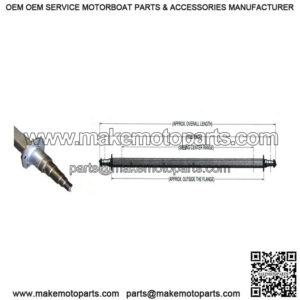 91.87"  2" x 3" Galvanized Trailer Axle (5,200 lb.)