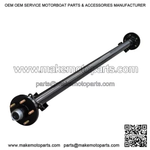 The Trailer Parts Outlet ?C 3.5K TK Trailer Axle ?C 3500 lb Idler 5-Lug Dexter-Compatible ?C 95" Hubface, 80" Spring Center ?C 5x5 Bolt Pattern