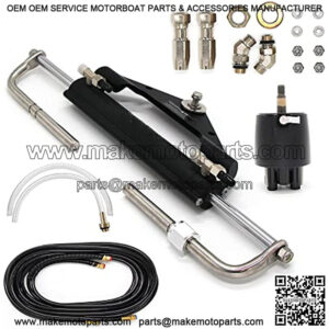 ZA0300 Boat Hydraulic Steering System For Outboard up to 150HP With Helm Steering Ram, Cylinder, Tube kits