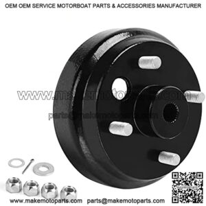Golf Cart Brake Drum Hub Assembly for EZGO TXT PDS 1982-up Electric & 1982-1993 2-Cycle Gas, Replace OEM# 19186G1P
