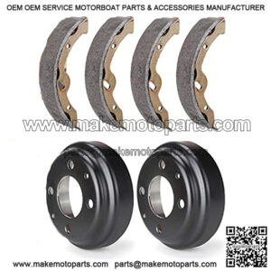 Golf Cart Brake Maintenance/Repair Kit,Yamaha Brake Drums & Brake Shoes kit for Yamaha G&E Carts G9 (1993-up), G14, G16, G19, G20, G21, G22 Models,OEM JU0-G6521-00-00, JN6-F5331-01-00