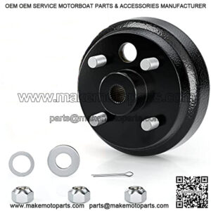 Golf Cart Brake Drum Hub Assembly(OEM# 19186G1P 19186-G1),EZGO TXT OEM Brake Drum (24 Spline) Fit PDS 1982-up Electric