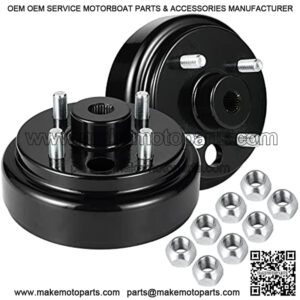 Golf Cart Brake Drum/Wheel Hub Assembly Kit (Electric) for EZGO TXT Replaces OEM# 19186G1P Golf Cart Accessories