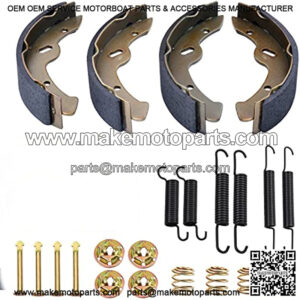 EZGO Brake Shoes Pads and Spring Kit for 1996-Up TXT/ST350/Workhorse and Yamaha 1993-Up G14, G16, G19-G22 Golf Cart Models Replaces # 27943G01, 70794G01, 70795G01